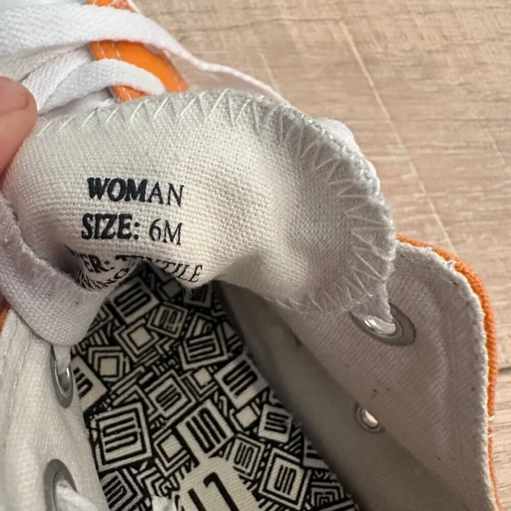 CLEMSON TIGERS WOMENS LOW TOP SNEAKER SHOES SIZE 6M
